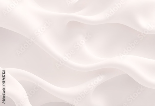 Abstract white wavy background with soft texture.