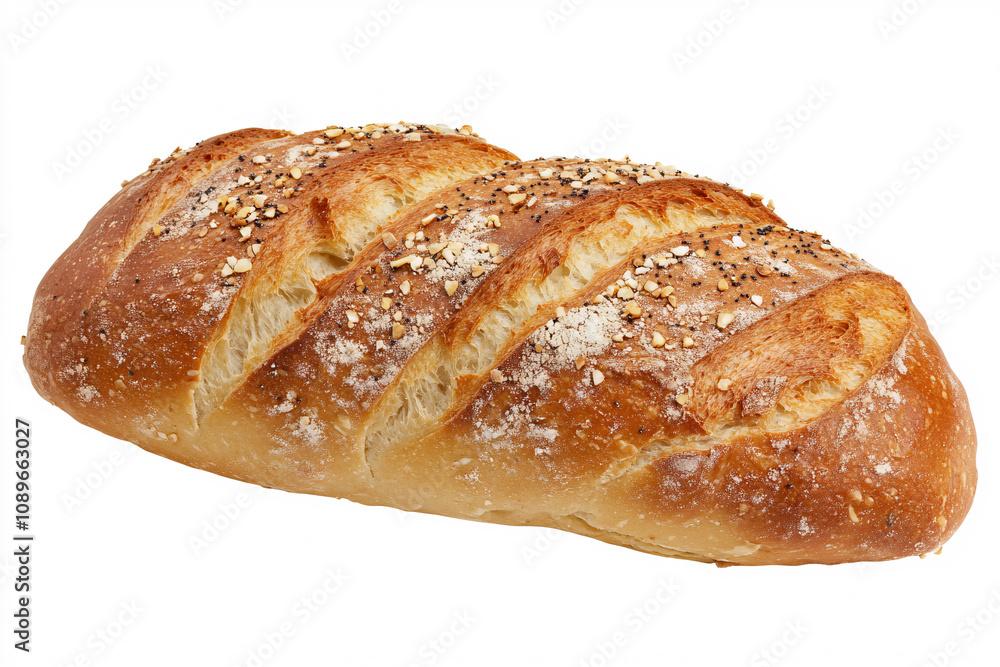 loaf of bread isolated on white background loaf of bread isolated on white background