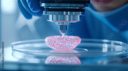 3d bioprinting in a lab innovative technology modern laboratory scientific research close-up view future of medicine