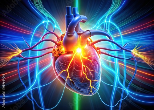 Visualizing the Heart's Electrical Blueprint: Anatomy, Pathway, and Impulses. photo