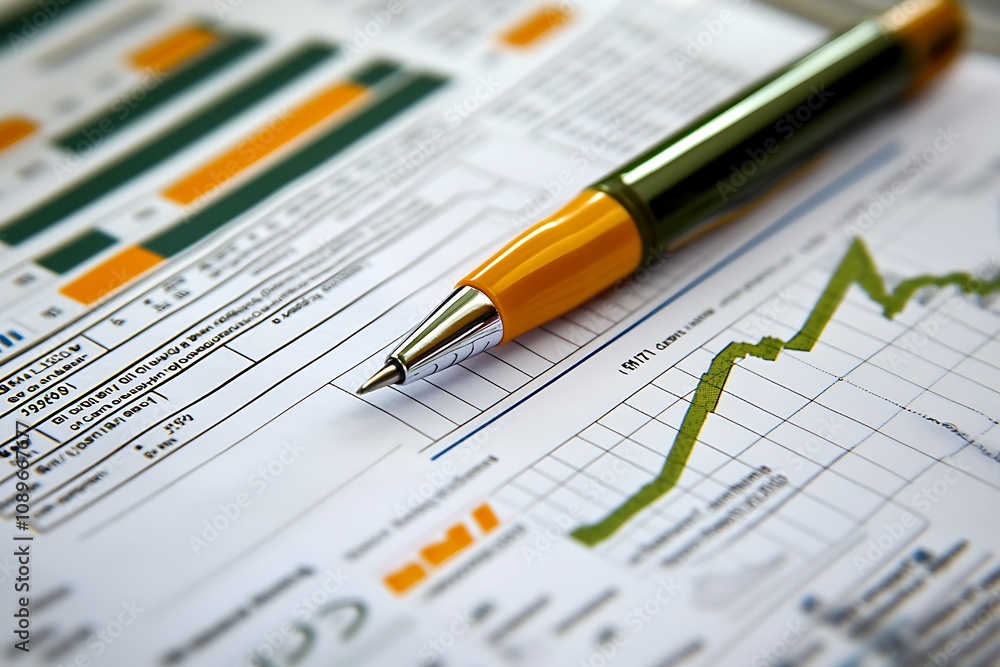 Digital report on business financial data Digital report on business financial data