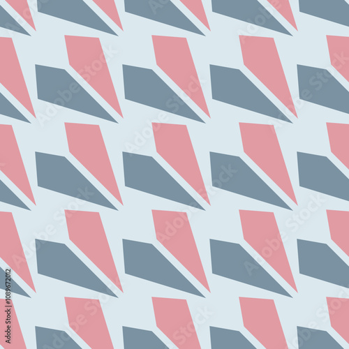 Seamless print with geometric elements