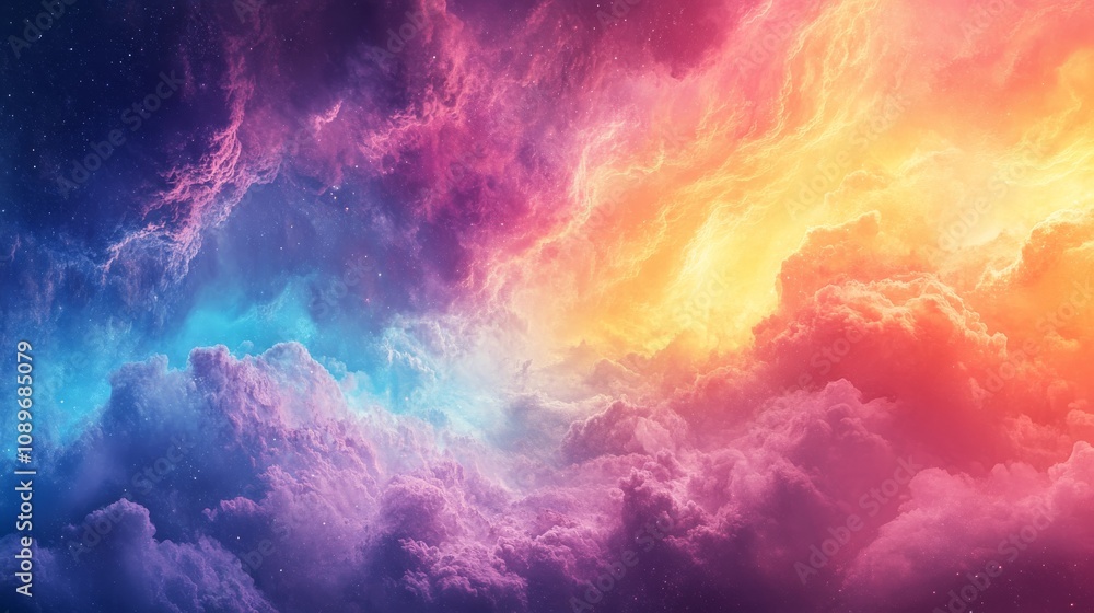 Celestial Cloudscape A Vivid Cosmic Dreamscape Celestial Cloudscape A Vivid Cosmic Dreamscape