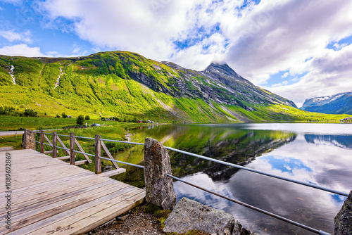 Beautiful Norwegian lake photo