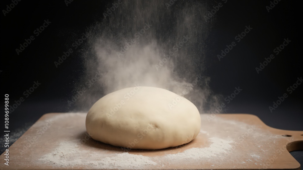 rolling pin and flour rolling pin and flour