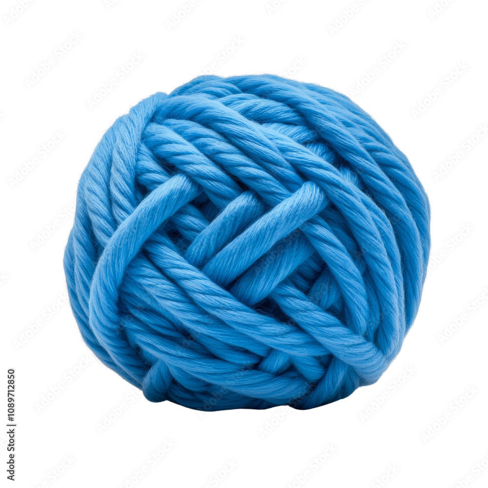 Vibrant Blue Yarn Ball for Crafting Vibrant Blue Yarn Ball for Crafting