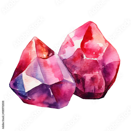 Watercolor Gems photo