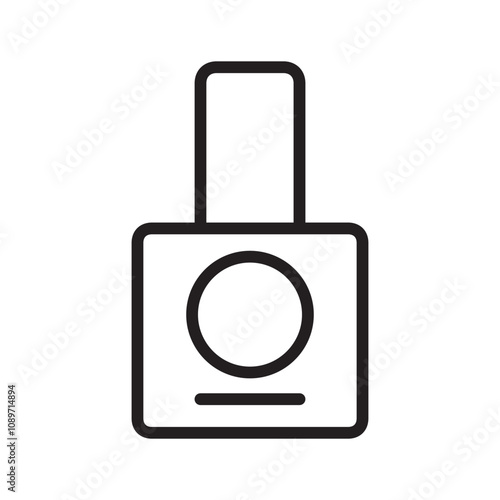 perfume icon line vector design illustration in trendy style