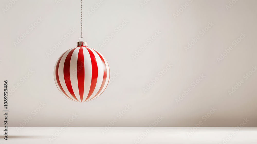 red christmas ball on white background red christmas ball on white background