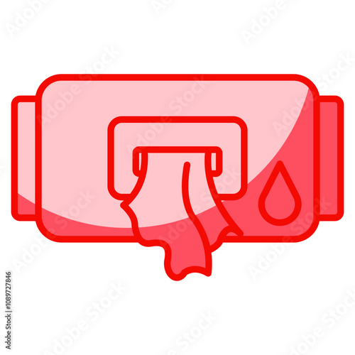 wet wipes icon element for design
