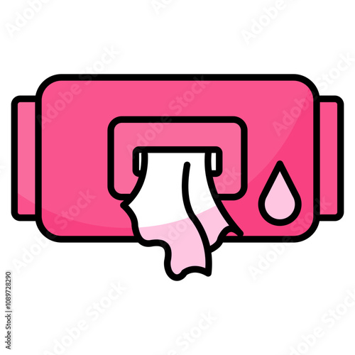 wet wipes icon element for design