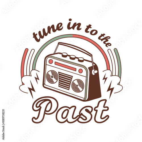 Tune in to the Past T-shirt Design