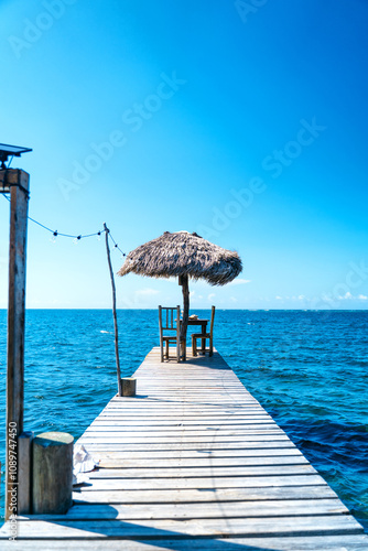 a place to have dinner in a dock