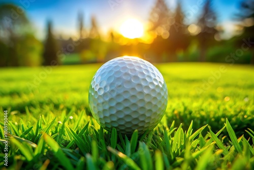 golf ball on green grass