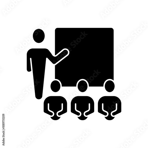 training concept line icon. Simple element illustration. training concept outline symbol design.