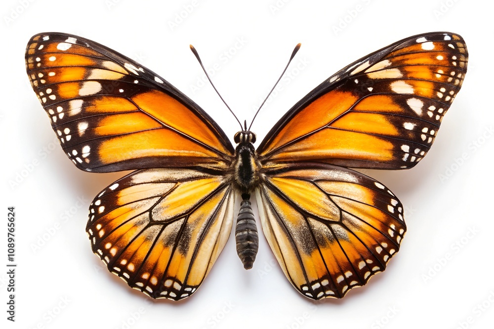 Fototapeta premium butterfly on black background