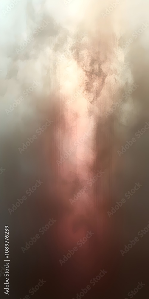 Obraz premium An abstract representation featuring soft hues of warmth and coolness blending together, creating an ethereal atmosphere that evokes a sense of tranquility and introspection.