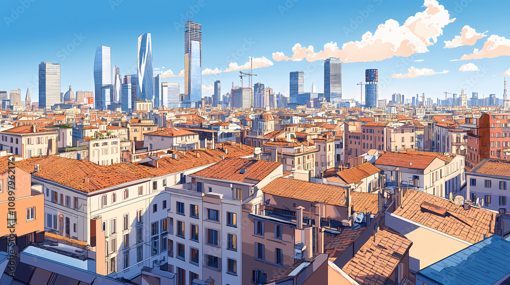 panorama of the city