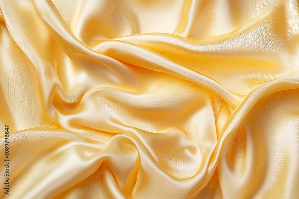 Fototapeta premium Soft yellow-orange background with smooth textured shine