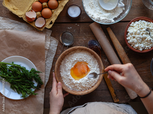 food preparation process of dough