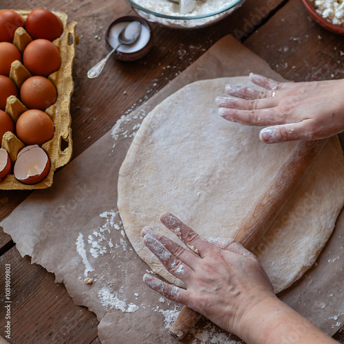 food preparation process of dough