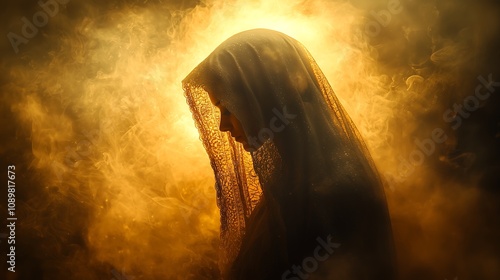 Virgem maria, uma fotografia mostrando a devoção da mãe de Jesus, intercedendo, orando a Deus, virgin mary, mother of jesus