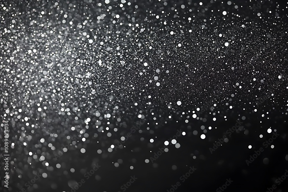 Obraz premium Happy New Year silver gradient background with tiny sparkles