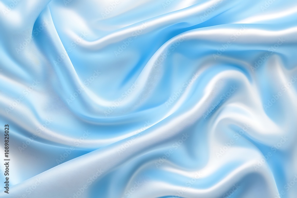 Obraz premium Light ice blue gradient background with smooth finish