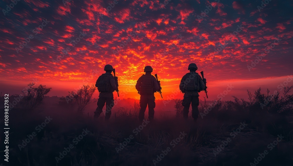 Fototapeta premium Brotherhood at Twilight