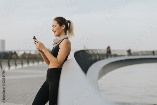 Young woman enjoying a call...
