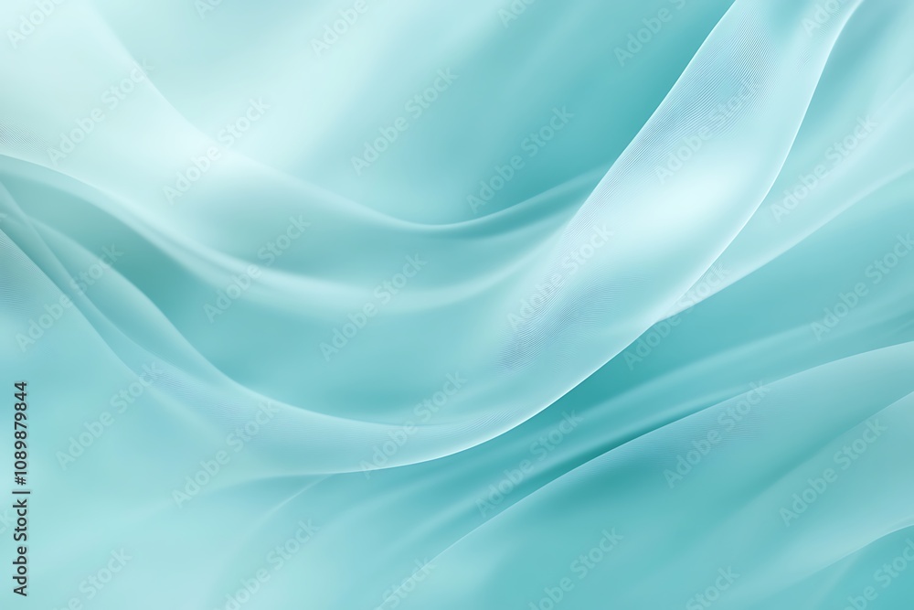 Obraz premium Light cyan background with subtle wavy texture