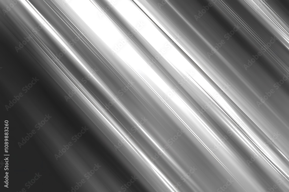 Obraz premium Soft silver gradient background with radiant shine