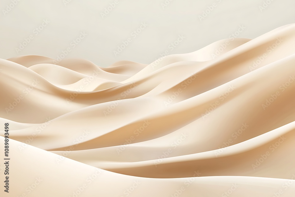 Obraz premium Smooth sandy beige background with a polished texture