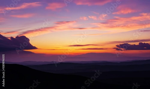 a stunning sunset spectacle over simi valley photo