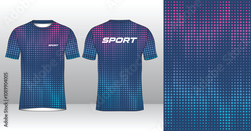 modern look running and sport jersey design mockup, editable vector illustration for custom sublimation
