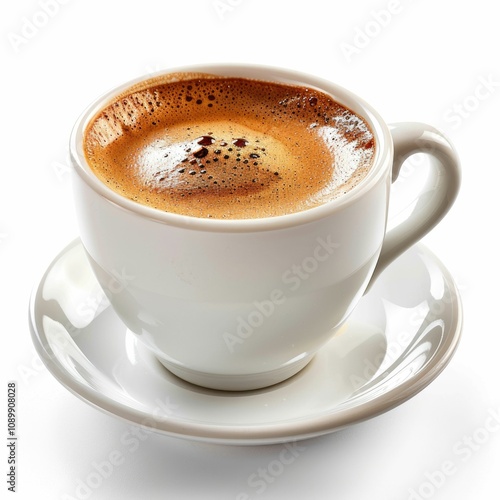 Cup of coffee isolated on white  Cup of coffee isolated on white