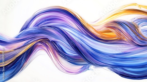 Wallpaper Mural Colorful Flowing Glass and Liquid-like Abstract Shapes in Futuristic Digital Art Renderings Torontodigital.ca