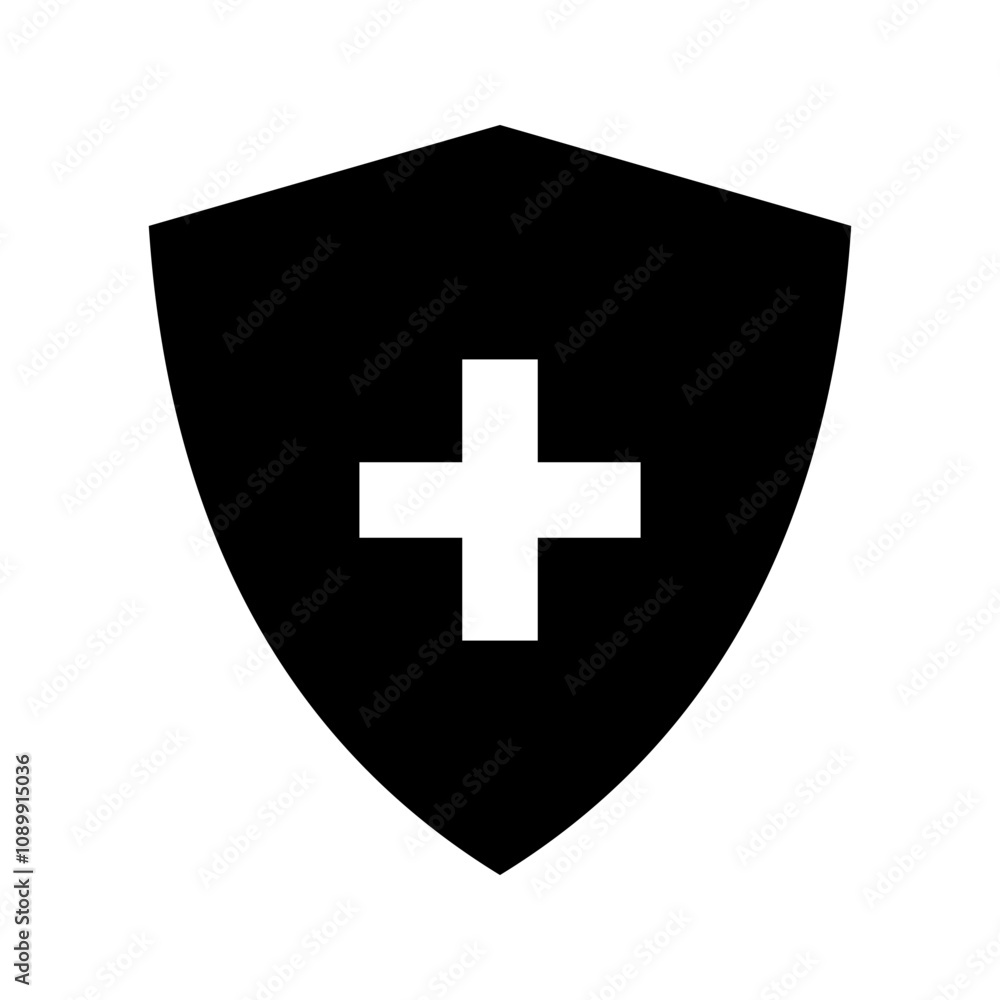 Fototapeta premium shield with check mark icon vector. protected sign. safety symbol