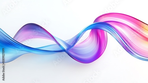 Colorful Flowing Glass and Liquid-like Abstract Shapes in Futuristic Digital Art Renderings