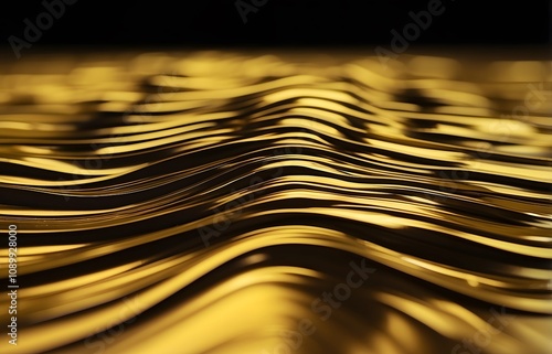 Vector design abstract gold background, dynamic gold flow, gold line, gold wave