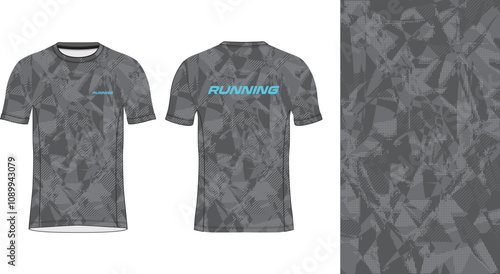 modern look running and sport jersey design mockup, editable vector illustration for custom sublimation