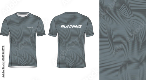 modern look running and sport jersey design mockup, editable vector illustration for custom sublimation