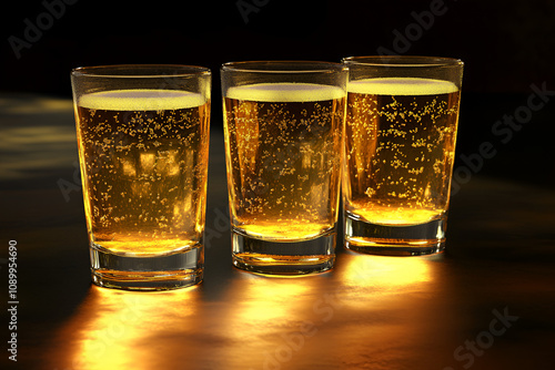 Beer tasting event home bar beverage photography black and yellow background close-up view aesthetic appeal