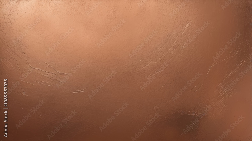 Fototapeta premium Textured copper metal background with a polished and reflective surface