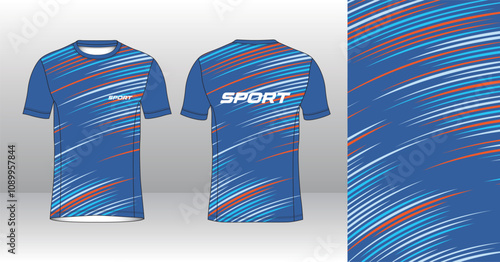 modern look running and sport jersey design mockup, editable vector illustration for custom sublimation