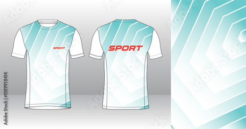 modern look running and sport jersey design mockup, editable vector illustration for custom sublimation