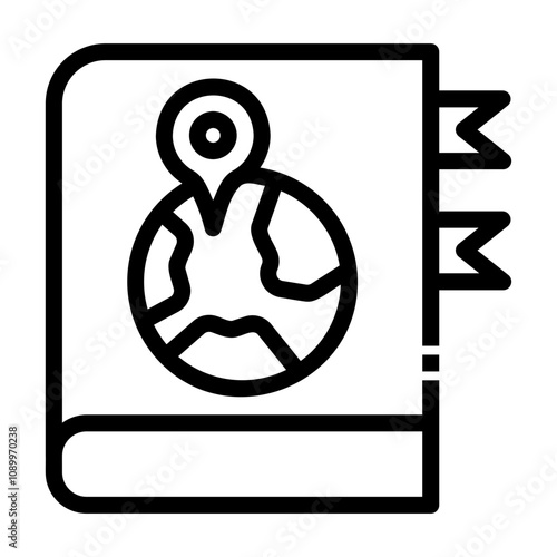 handbook Line Icon