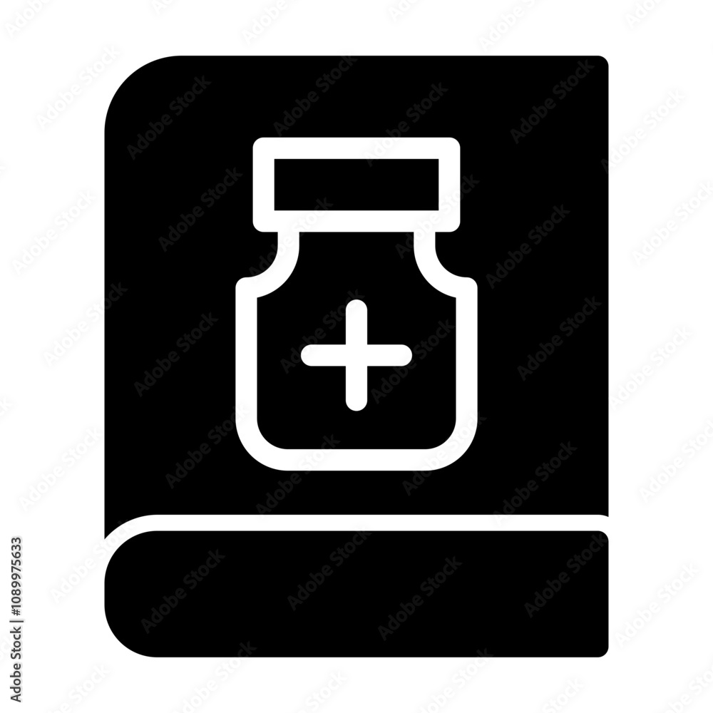 Obraz premium book Solid icon