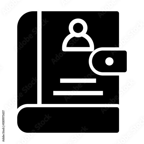 employee handbook Solid icon