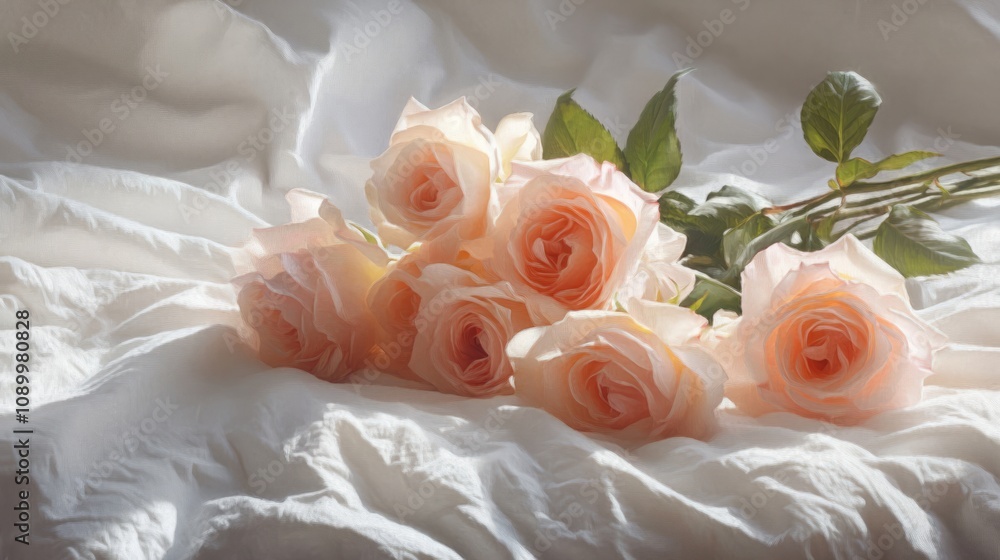 Fototapeta premium a bunch of rose flowers